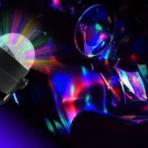 [디에스툴] 무드등 휴대용 자동차 사이키 미러볼 가정용 차량용 풋등 (단품)