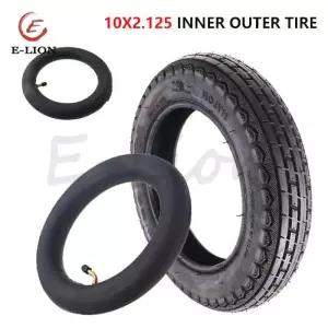 10x2.125 내외 타이어 10인치 외 세그웨이 나인봇 F20 F25 F30 F40 전동 스쿠터 공기 주입용 이너 튜브 휠