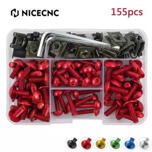 혼다 CBR600F F2 F3 F4 F4i CBR600RR CBR1100XX 용 155PCS 범용 오토바이 차체 페어링 볼트