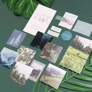 [콩심팥심]포인트 장식 카드 숲 빈티지엽서 촬영소품 미니포스터