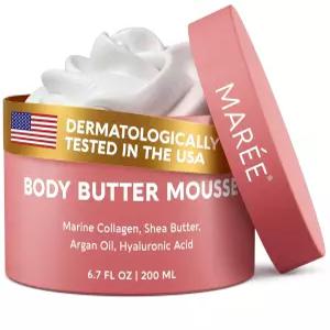 마리 바디 버터 크림 여성용 휘핑 - 아유르베딕 스킨 케어 건조한 피부를 위한 모이스처라이저 마린