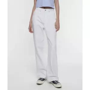 MUSINSA STANDARD WOMAN 우먼즈 와이드 데님 팬츠 [화이트]