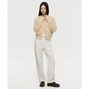 MUSINSA STANDARD WOMAN 우먼즈 스트레이트 데님 팬츠 [크림]