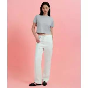 MUSINSA STANDARD WOMAN 우먼즈 스트레이트 데님 팬츠 [화이트]