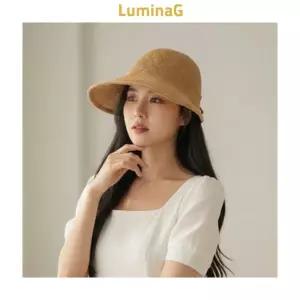 그래프 리본 버킷햇 여름 밀짚 벙거지 보넷모자 챙모자 보닛