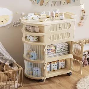 이동식 트롤리 수납선반 이동식트롤리 여닫이 바퀴