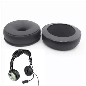 호환  David Clark PRO-X2 ANR 항공 헤드셋 7cm 직경용 가죽 이어 패드 쿠션 이어 패드