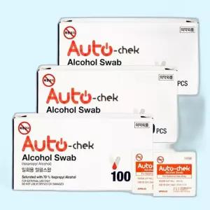 만리픽 오토첵 일회용 알콜스왑 300매 소독 알콜솜