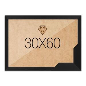 블랙 고급형 우드 30x60 보석십자수액자 슬림
