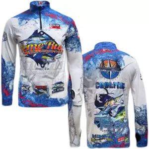 낚시복 긴팔 쿨피쉬 의상 자외선차단 경량 로고