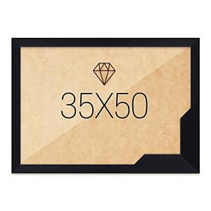 35x50 우드 고급형 보석십자수액자 슬림 블랙
