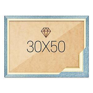 고급형 수지 보석십자수액자 블루 30x50