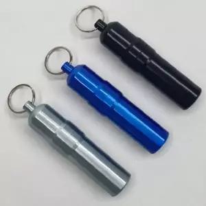 휴대 5개입 키링 방수케이스 알루미늄 소품보관 약통 비상약 수납 열쇠고리