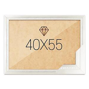 고급형 40x55 그레이스 보석십자수액자 실버