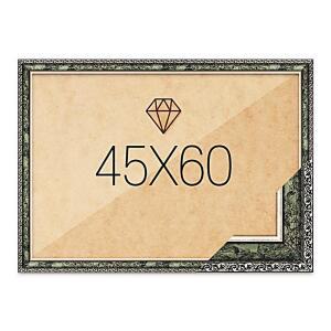 고급형 슬림 보석십자수액자 45x60 앤틱그린