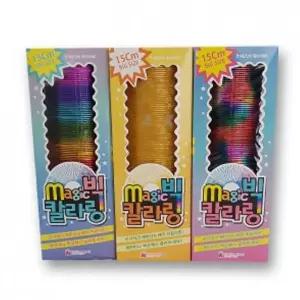 스프링 슬링키 스프링놀이 장난감 어린이 무지개링 용수철 링 대