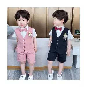 팜므 남아 정장 아동 정장 여름 소년 홀릭 반바지 조끼 정장 4종세트설날
