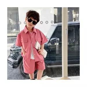 팜므 [썸머 아동 정장세트] 여름 남아 키즈 수트 린넨 반팔 자켓 반바지 돌잔치 하객룩설날