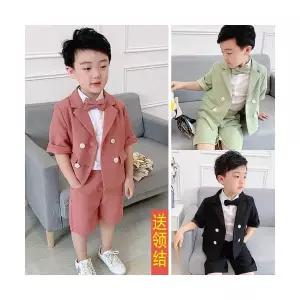 팜므 남아 정장 아기정장 유아 남아 아동 여름 꽃 소녀 결혼식 돌잔치 특별한날 코디 4종정장세트설날