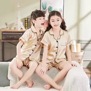남자 아이 실내복 여자 파자마 여름 잠옷 여행 준비