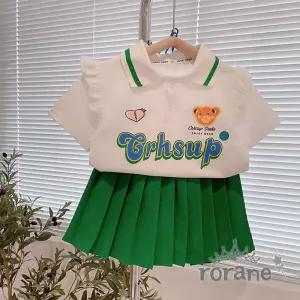 여아 카라 스쿨룩 주름치마 상하복 세트 동복 주니어