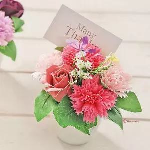 어버이 카네이션 장미 꽃다발 나비 화분 비누꽃tuv307