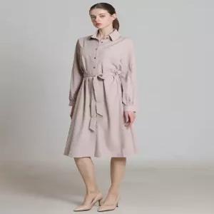 [오조크][오조크(OZOC)] 심플 셔츠 롱 원피스 (택가격 138000원)