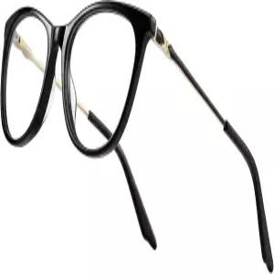 여성용 RB.파일럿 캣 리딩 안경 블루 라이트 차단 리더기 - 아세테이트 프레임 스프링 힌지