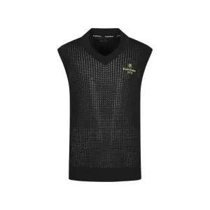 매장정품 CASTELBAJAC 까스텔바작 남성 스카시 조직 V넥 니트베스트 (BGEMSV301_BK) 1395096