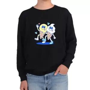 맨투맨 아이스크림 친구 콘 커플 FRIEND COUPLE그림 다양한 사이즈