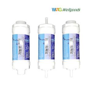 웰굿즈 노비타호환필터3개입 비데필터 티밸브 스프링호스 원터치행거 청소건