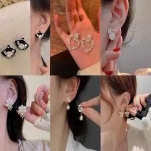 데일리 신상 925 여성귀걸이 패션 귀걸이 은침 모음 4+1