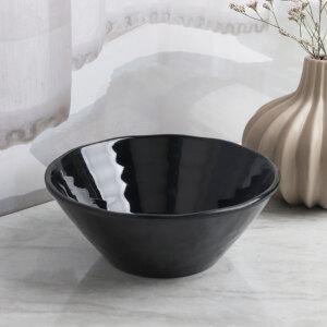 흑 브이볼 5볼 BB 흑색 멜라민 그릇 라면 우동기 면기