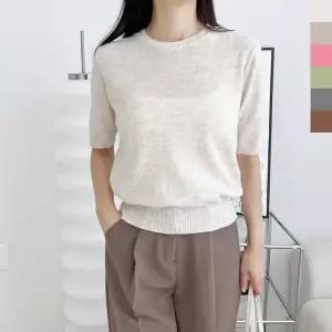 ONM 티셔츠 코디 봄 니트 롱니트 대학생 모임 루즈핏 티