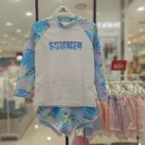 모다구리 탈렌트클로젯  여아수영복 썸머플라워래쉬가드세트 블루_GN