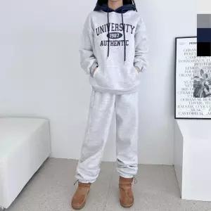 ONM GAA ND745-ND270 기모배색후드티 와이드트레이닝세트