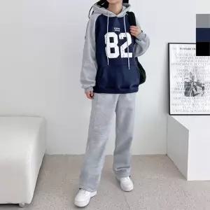 ONM GAA ND746-ND270 기모배색 후드티 와이드트레이닝세트
