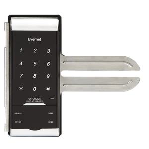 에버넷 번 초이스글라스 번호+카드키4 단문 GX-CHOICE 강화유리 유리문용 디지털도어락 빠른배송