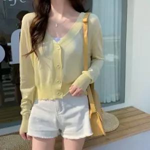 ONM 가디건 시원한 얇은 브이넥 여름