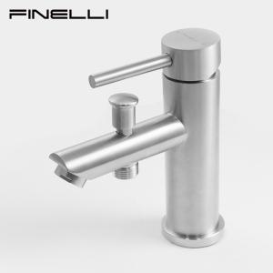 FINELLI 무광 스텐 SUS304 원홀 샤워겸용 세면대 수전