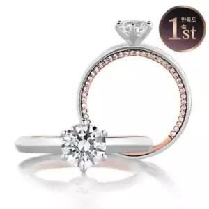 [하나다이아몬드]1캐럿 다이아몬드반지 결혼반지 예물반지 웨딩링 - 제나 HNDR1C226