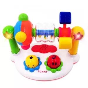 써니왕국 딸랑이 멜로디완구 2108b 두더지 불빛 소근육 받달 아기장난감 감각발달 애기 손딸랑이 신생아