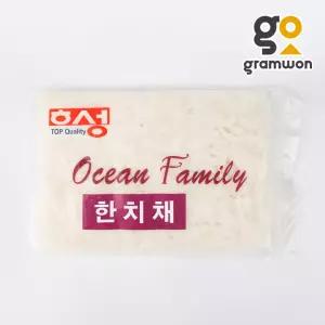 횟감용 한치채 한치몸채 400g 한치회 하비코 물회용 물오징어 손질오징어 냉동