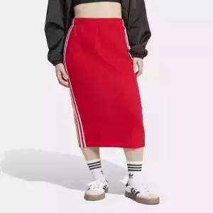 아디다스 adidas 파이어버드 니트 스커트 - 레드 IY7280