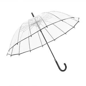 시야확보 투명 장우산 반자동 16K 비닐 우산 골프 대형우산 투명우...
