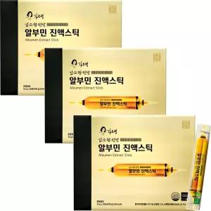 김소형원방 알부민 진액스틱 30포x3박스 국내산누에고치 녹용추출액 발효홍삼농축액