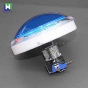 코인 아케이드 게임 기계 응답자 버튼에 적합 마이크로 스위치 12V LED 조명포함 5PCS 100MM 투명 푸시