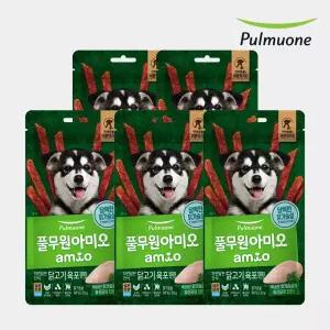 풀무원 아미오 자연담은 강아지 져키간식 닭고기 육포 유산균 PLUS 5개