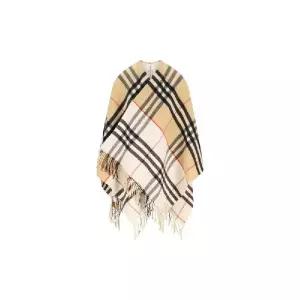 버버리 콘트라스트 체크 프린지 케이프 8117678 A2021 TP976553571