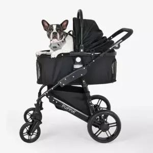퍼피아 강아지 프리미엄 시트분리형 이동식 해브어싯 캐리어 유모차 BC2070
